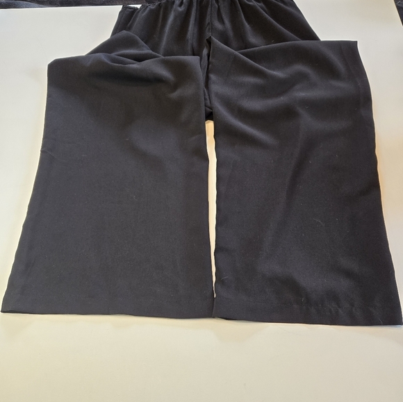 Skies Are Blue Black Size‎ Med Wide Leg Pantsuit With Lace Details - Picture 4 of 9